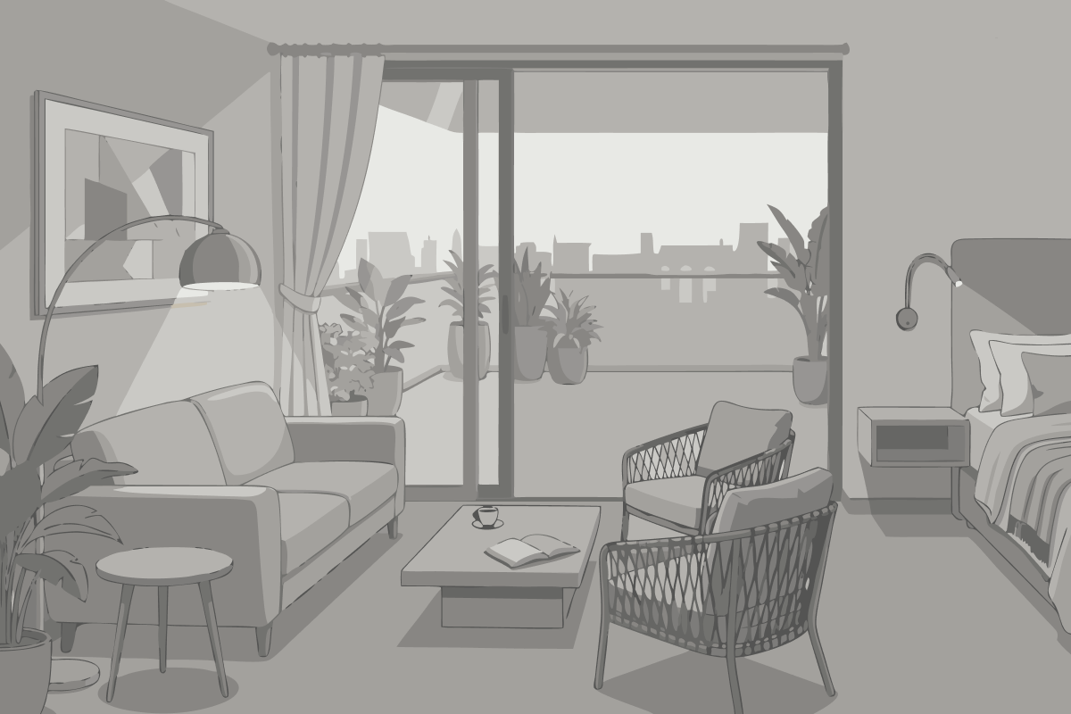 Two-Bedroom Penthouse Apartment - Riverside Tower